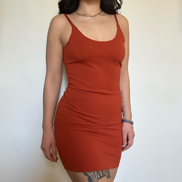 Scoop Back Bodycon Dress - Picture 1 of 3